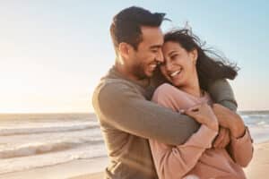 Happy couple after tax deductions for estate planning